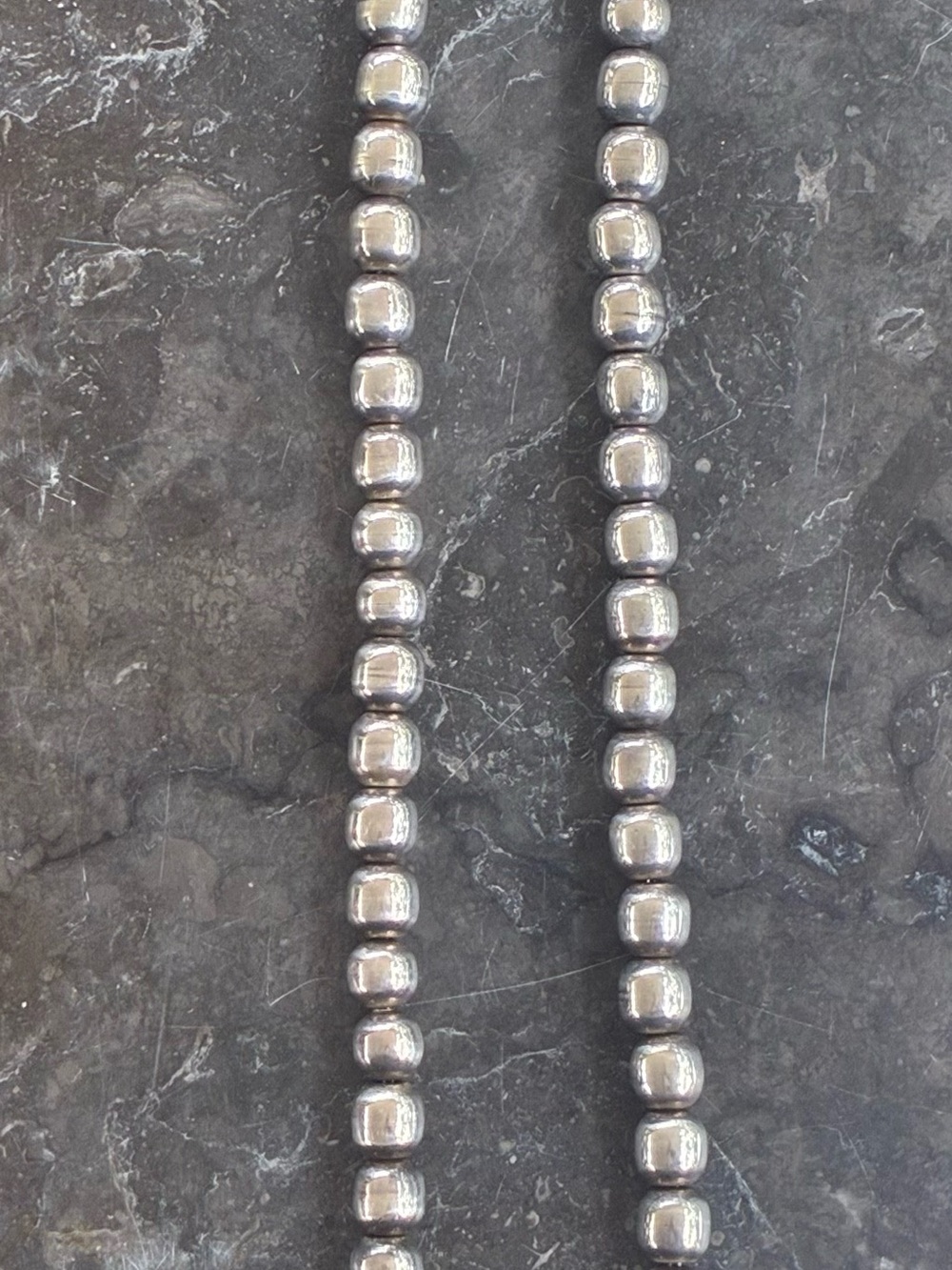Vintage Taxco Sterling Silver Bead Ball necklace.